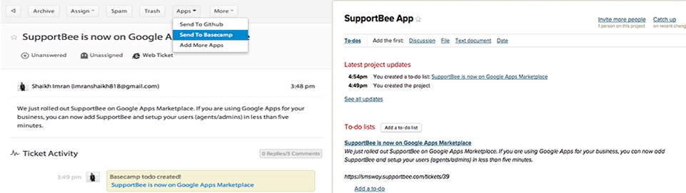 Screenshot of Basecamp 4