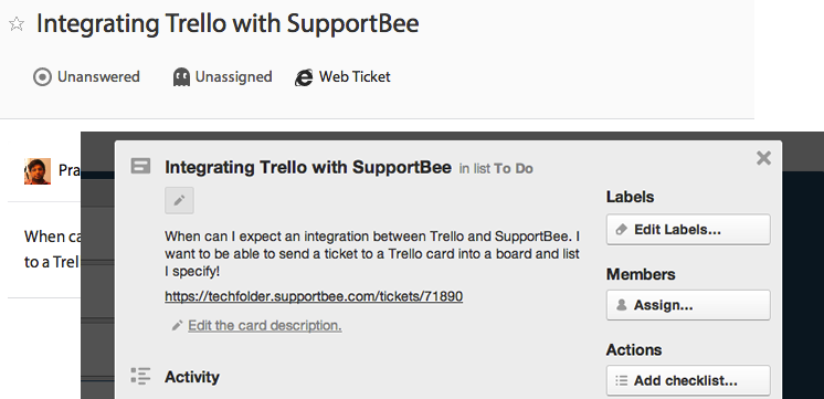 Screenshot of Trello